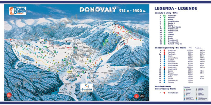 Donovaly mapa